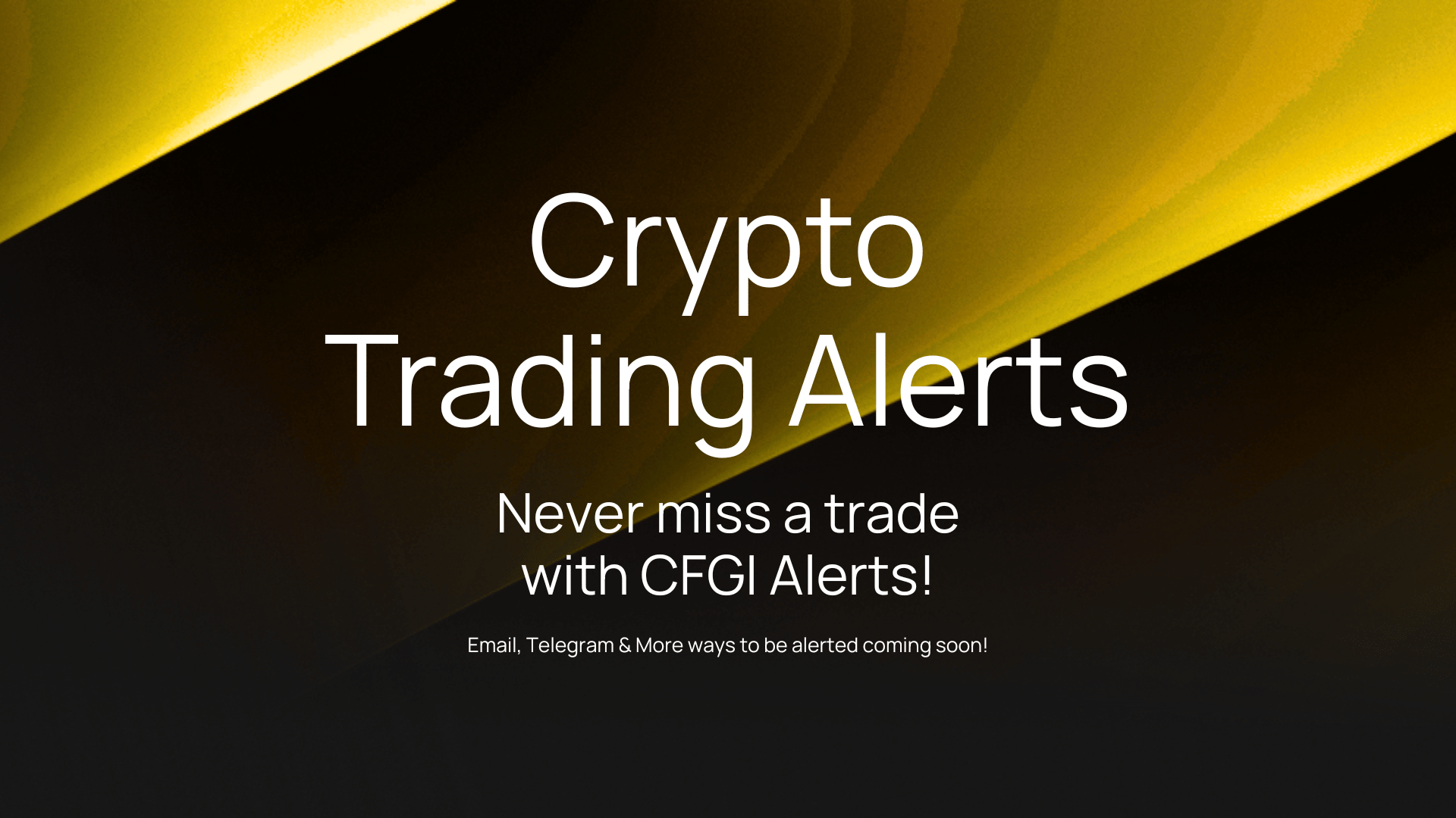 Crypto Trading Alerts